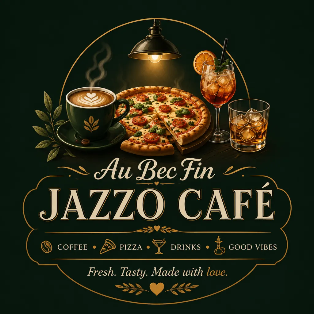 AU BEC FIN  Jazzo café logo